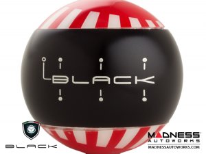 MINI Cooper Gear Shift Knob - Black w/ Rising Sun Flag of Japan Design